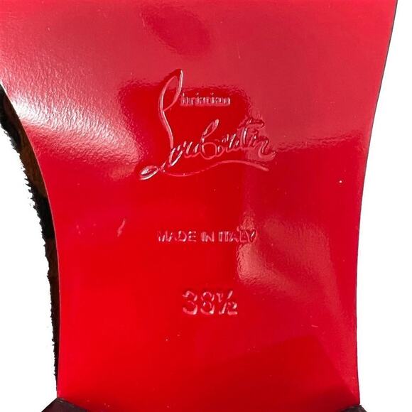 Christian Louboutin Marnmada 40 Chelsea Calf Hair Leopard Boots- Size 38.5 - Picture 8 of 10